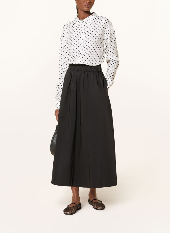 darling harbour Hemdbluse mit Seide offwhite / black