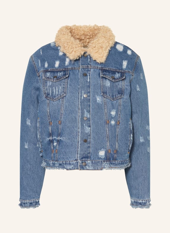 DAILY PAPER Jeansjacke zum Wenden BLAU / BEIGE