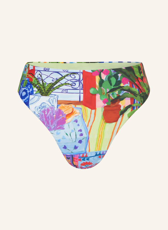 SEAFOLLY Highwaist-Bikini-Hose LA BOCA GRÜN / ROT / GELB