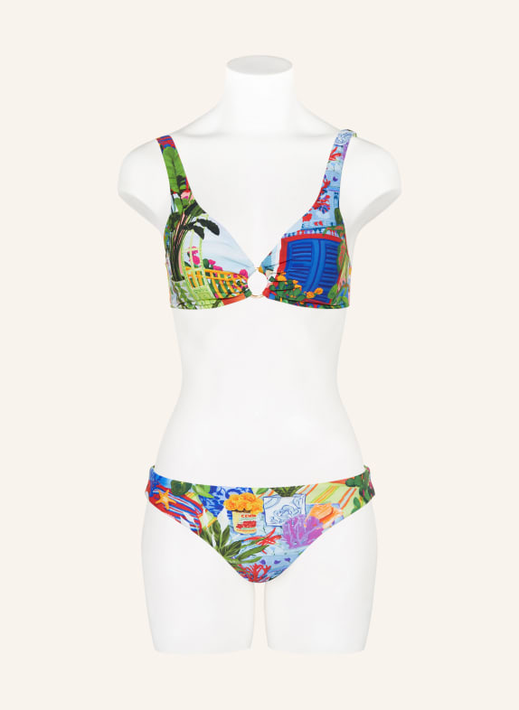 SEAFOLLY Bralette-bikinitop LA BOCA BLAUW / ROOD / LICHTBLAUW
