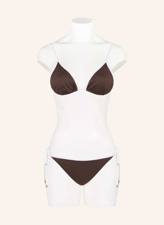 SEAFOLLY Triangel bikinitop BEACH BOUND BRUIN / WIT