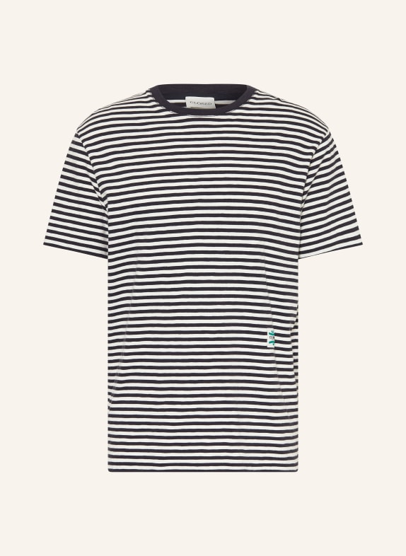 CLOSED T-shirt ECRU / DONKERBLAUW