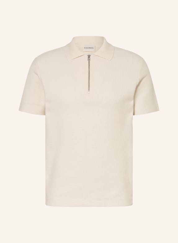 CLOSED Gebreid poloshirt ECRU