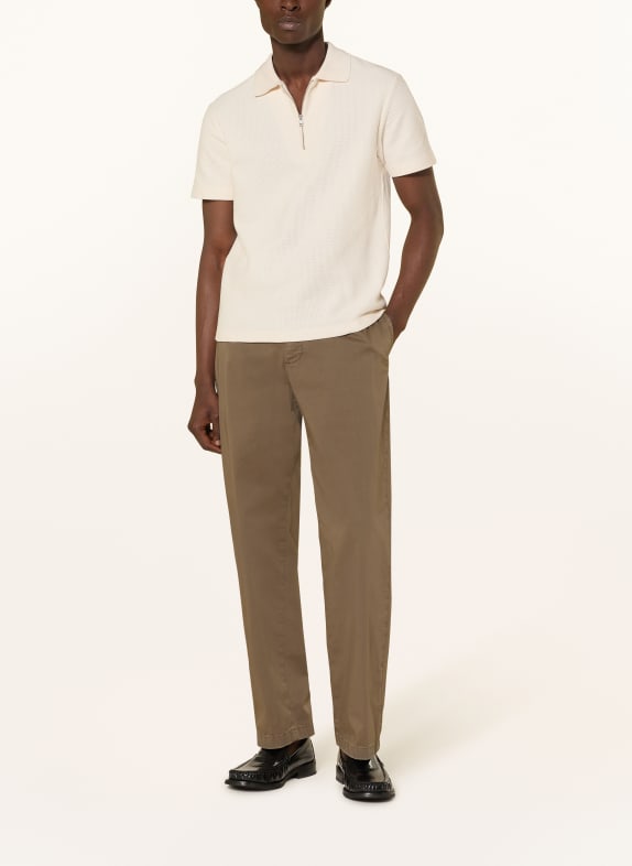 CLOSED Gebreid poloshirt ECRU