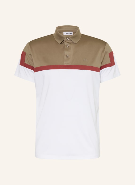 J.LINDEBERG Polo fonctionnel BLANC / BEIGE