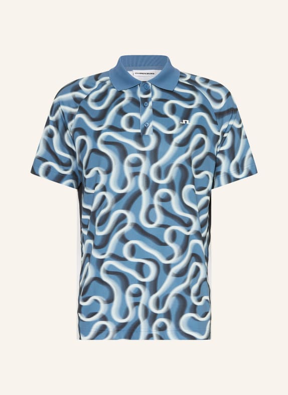 J.LINDEBERG Functional polo shirt BLUE / WHITE