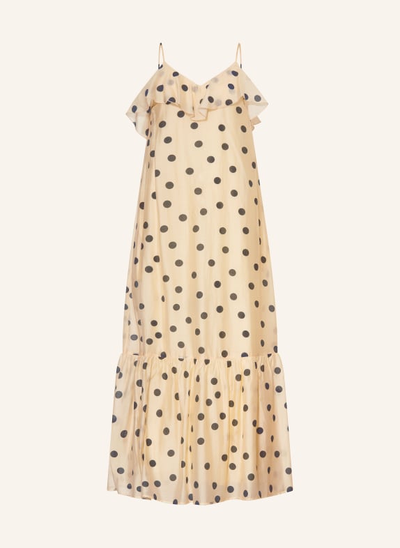 MRS & HUGS Kleid mit Volants CREME / SCHWARZ