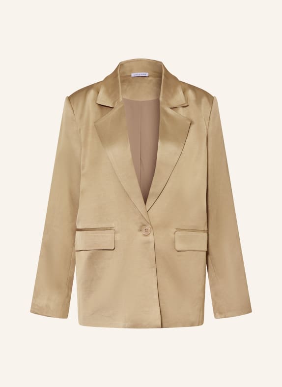 MRS & HUGS satin blazer LIGHT GREEN