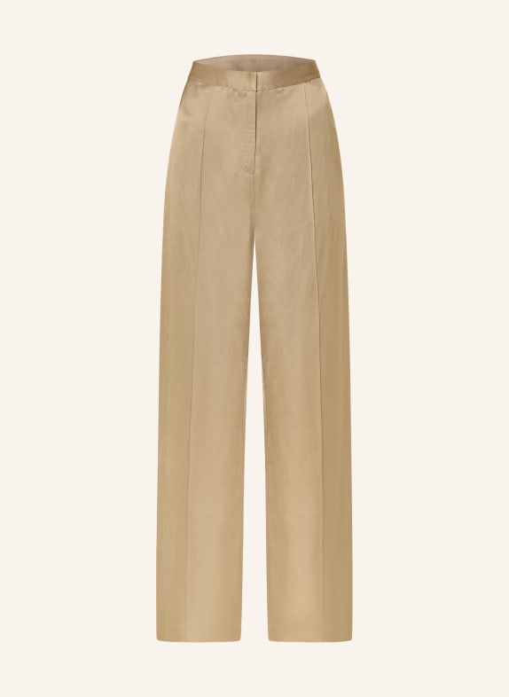 MRS & HUGS Marlenehose aus Satin HELLGRÜN