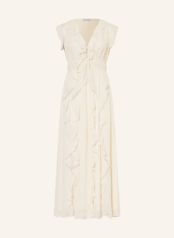 MRS & HUGS Dress with flounces CREAM