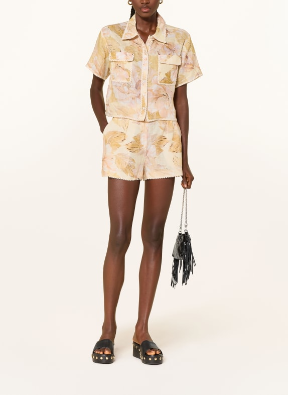 MRS & HUGS Linnen shorts ECRU / BEIGE / NUDE