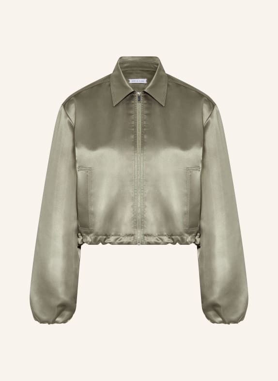 MRS & HUGS satin jacket KHAKI