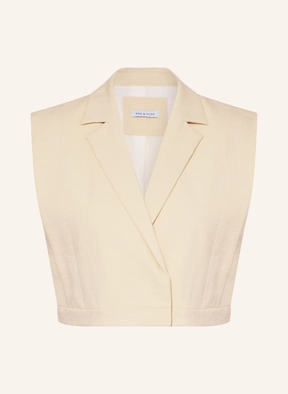 MRS & HUGS Cropped-Weste BEIGE
