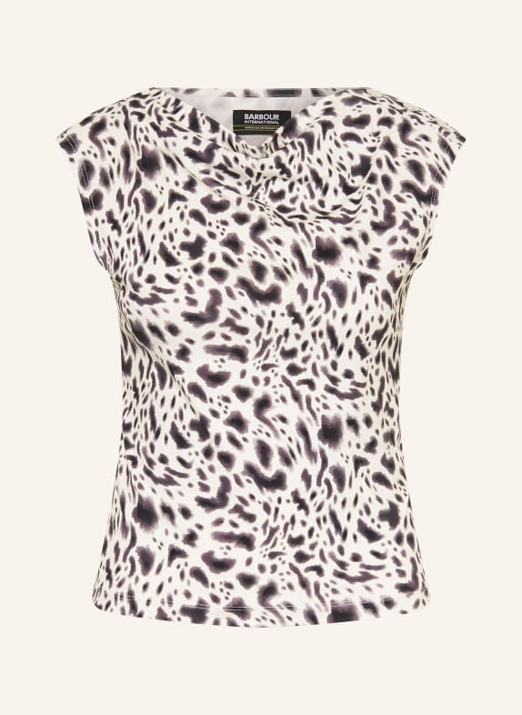 BARBOUR INTERNATIONAL Top SANTANA ECRU / DUNKELGRAU