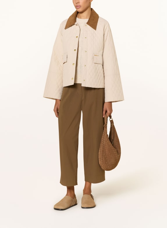 Barbour Quilted jacket KIRBY ECRU / BROWN