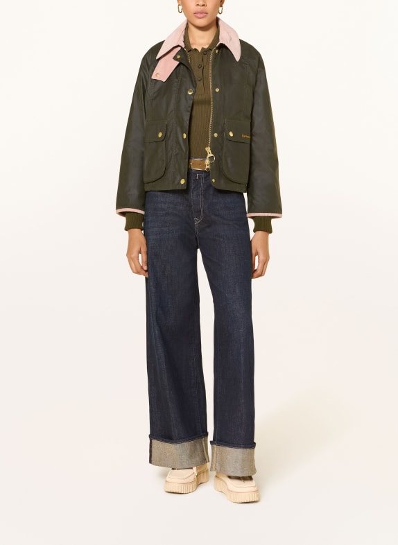 Barbour BEADNELL field jacket DARK GREEN / ROSE