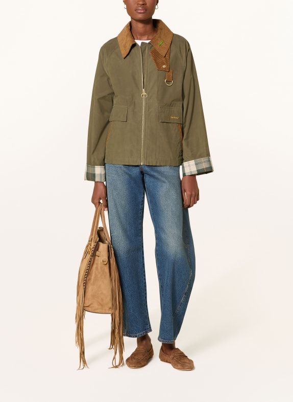 Barbour Jacke ICONS SPEY GRÜN / GOLD / BRAUN