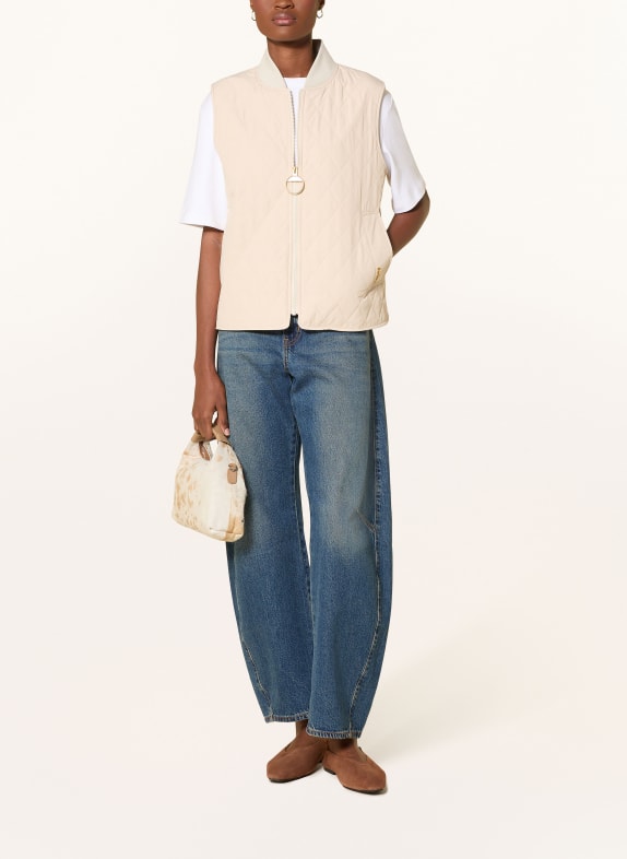 Barbour Steppweste ROEBURN CREME