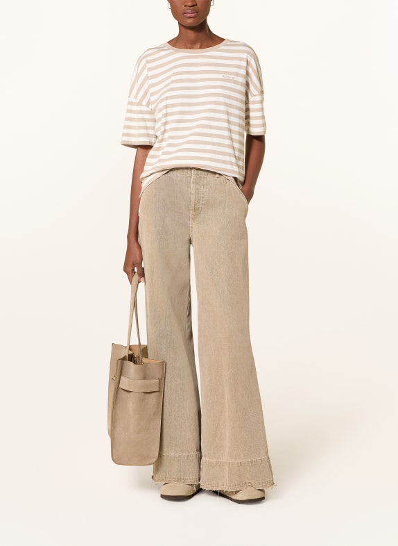 Barbour T-shirt ADRIA KAMEL / HVID
