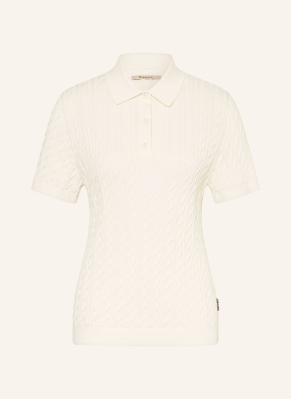 Barbour Strick-Poloshirt CREME