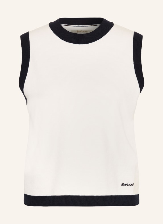 Barbour Pullunder SALTHILL WEISS / DUNKELBLAU