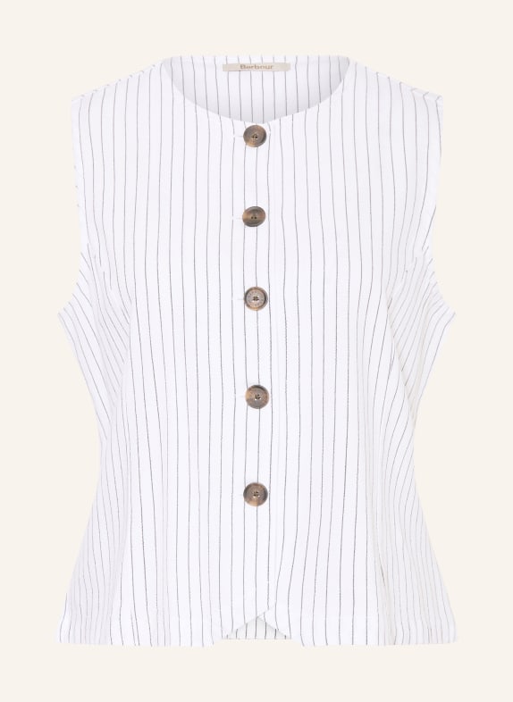 Barbour Sako SLOANE BÍLÁ / TMAVĚ ŠEDÁ