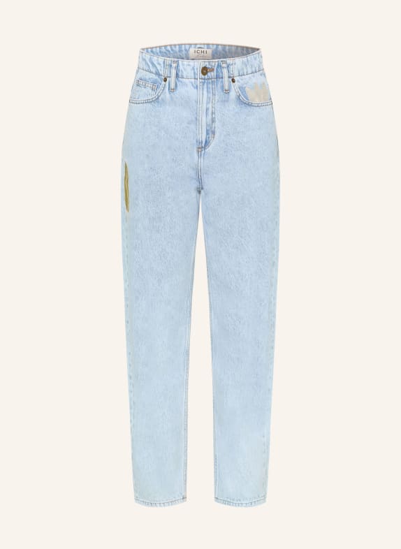 ICHI Straight Jeans IHBAUVE 200792 Light blue washed