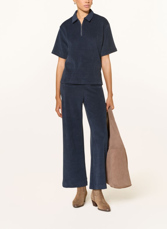 ICHI Cord polo IHKATE DONKERBLAUW
