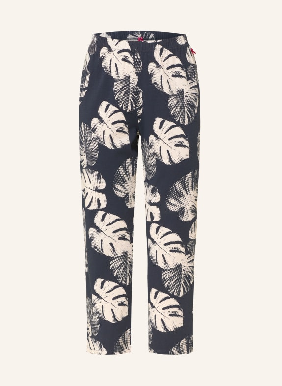 SHORT STORIES 7/8 spací kalhoty TMAVĚ MODRÁ / REŽNÁ