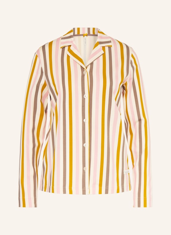 SHORT STORIES Schlafshirt ECRU / ROSA / DUNKELGELB