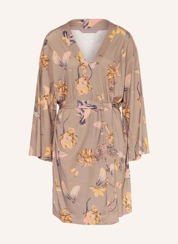 SHORT STORIES Damen-Morgenmantel TAUPE / BRAUN / DUNKELGELB
