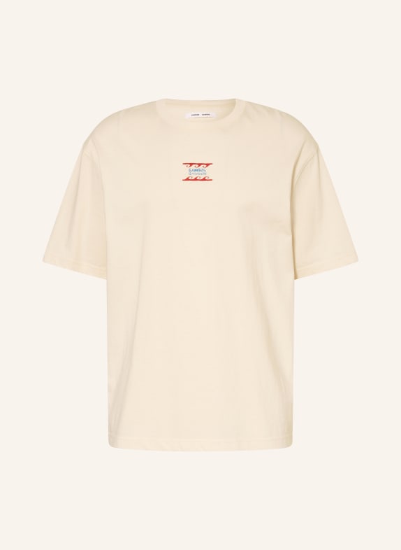 SAMSØE  SAMSØE T-Shirt SAGERGEI ECRU / ROT / BLAU