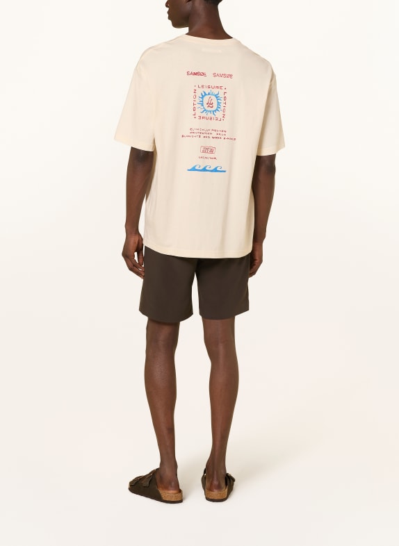 SAMSØE  SAMSØE T-shirt SAGERGEI ECRU / ROOD / BLAUW