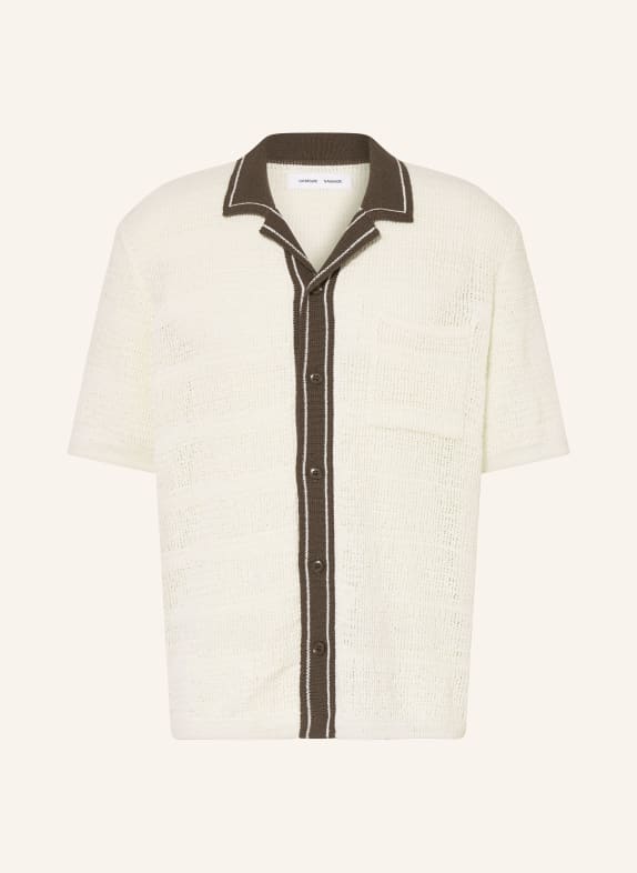 SAMSØE  SAMSØE SAPERCY Cardigan ECRU / DARK GREEN