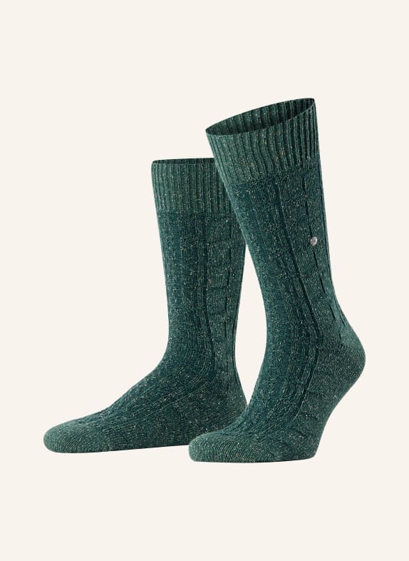 Burlington Socken TWIST OF TWEED 7526 green mel.
