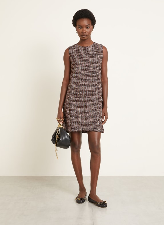 MISSONI Kleid mit Pailletten und Glitzergarn SCHWARZ / ROSA / WEISS