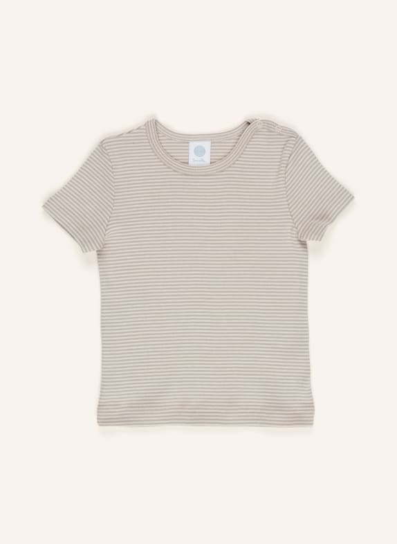 Sanetta T-Shirt TAUPE / WEISS