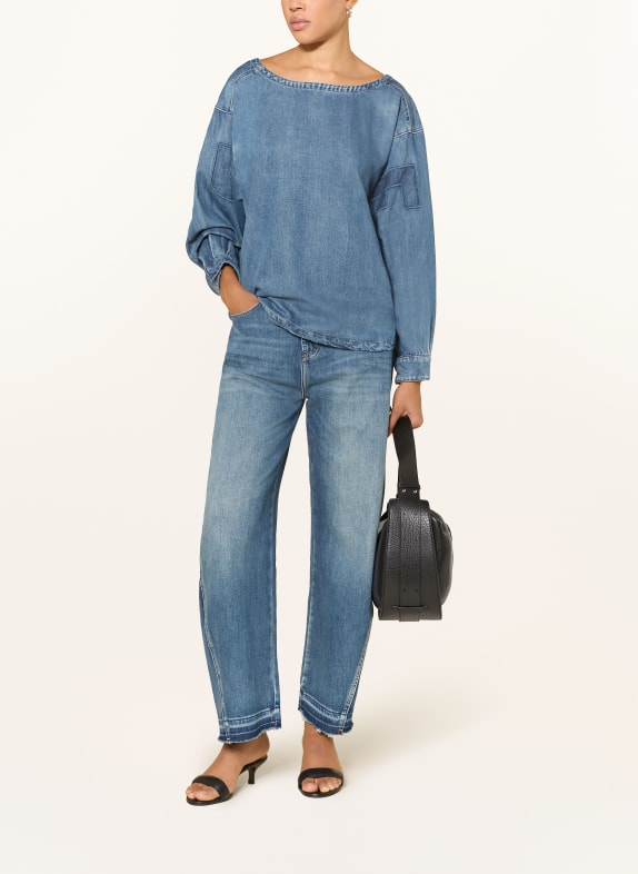 ELIAS RUMELIS CASSANDRIA denim blouse BLUE