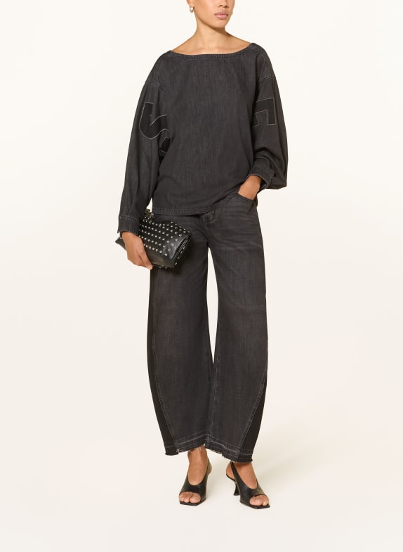 ELIAS RUMELIS Jeansblouse CASSANDRIA DONKERGRIJS