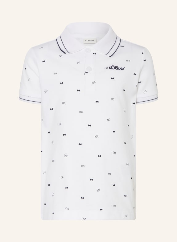 s.Oliver RED Piqué-Poloshirt WEISS