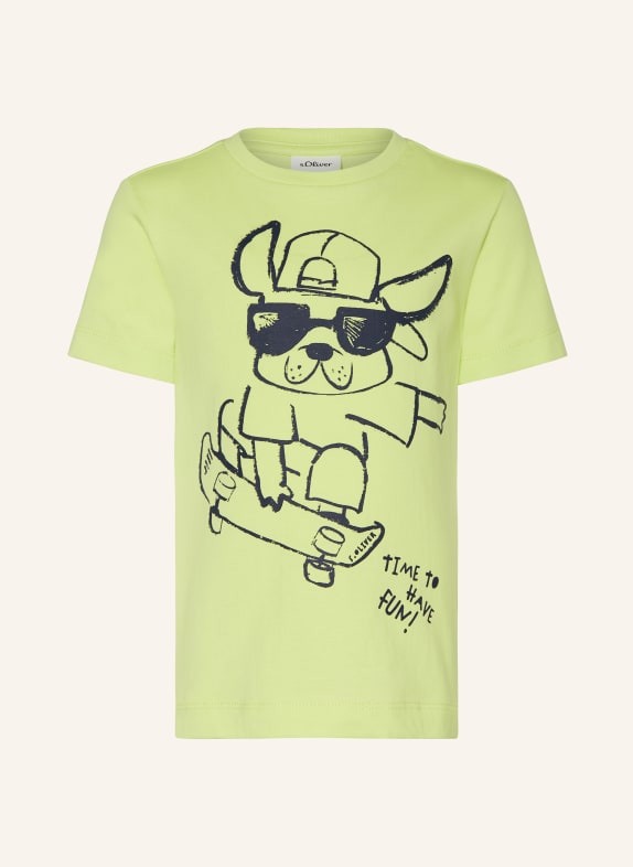 s.Oliver RED T-Shirt NEONGRÜN