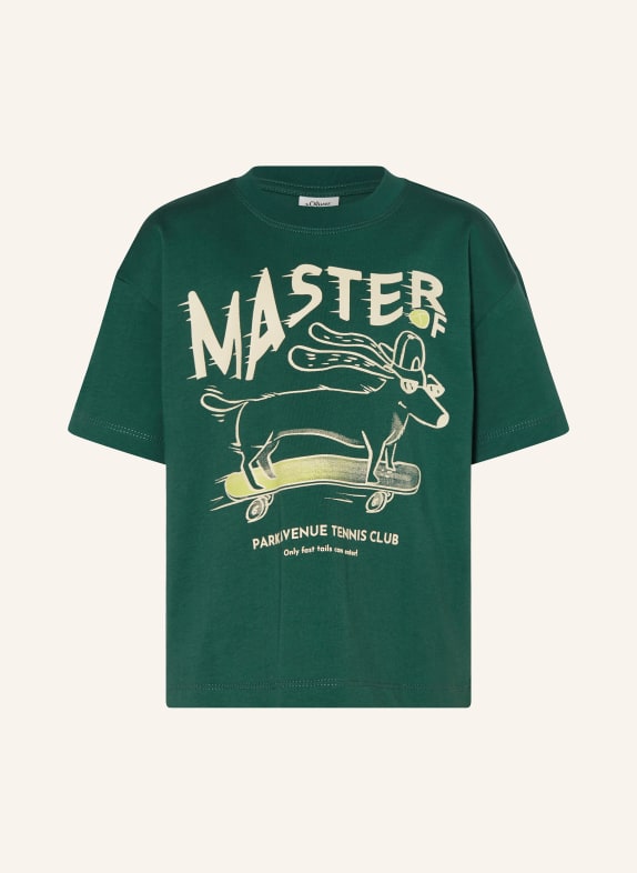 s.Oliver RED T-Shirt DUNKELGRÜN