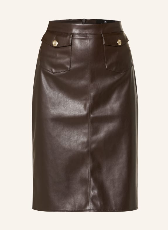 monari Rock in Lederoptik DUNKELBRAUN