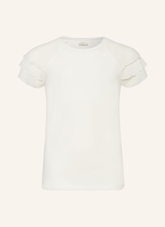 s.Oliver RED T-Shirt mit Volants WEISS