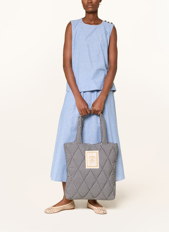 Barbour Shopper RIAH DONKERBLAUW / ECRU