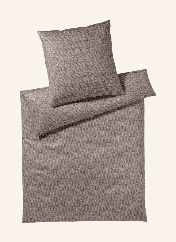 elegante Bettwäsche MAISON ARCS TAUPE / SCHWARZ