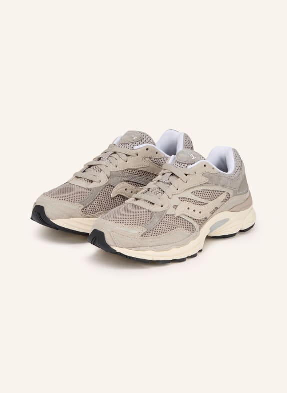 saucony trainers saucony jazz original vintage s70368 152 grey red GRAY / CREAM