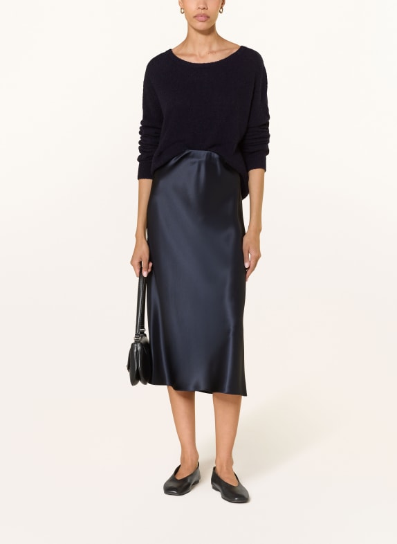 (THE MERCER) N.Y. Bouclé trui DONKERBLAUW
