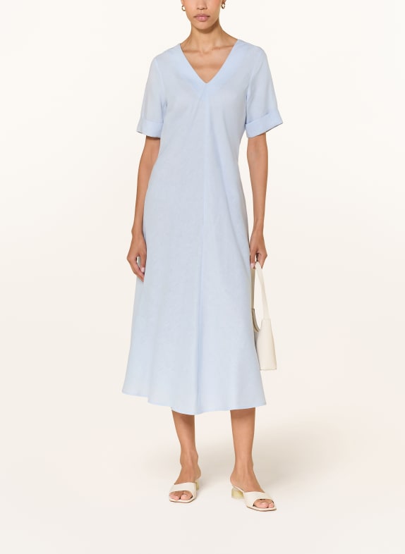 (THE MERCER) N.Y. Leinenkleid HELLBLAU