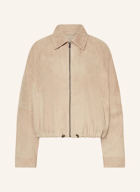 (THE MERCER) N.Y. Lederjacke BEIGE